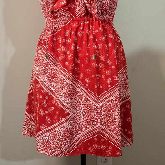 Tularosa Trinity Dress Color: Cherry ScarfSize: S - Picture 4 of 16